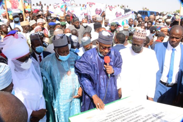 WhatsApp Image 2021-12-13 at 8.55.49 AM PMB commissions Shuwarin-Azare section of Kano-Maiduguri road, says project symbolises change