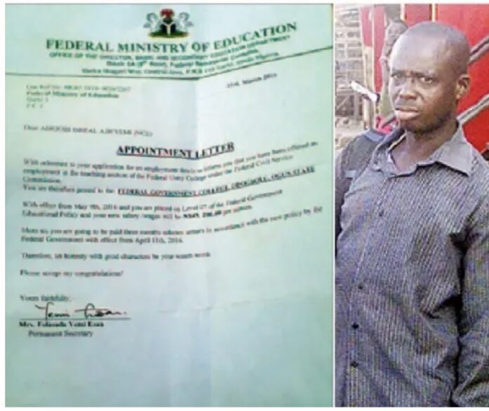 How ex-civil servant received salary for 11 months with fake appointment letter