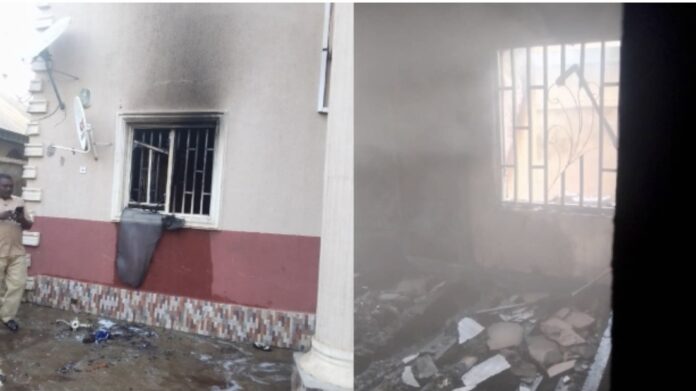 5-year-old boy sets building on fire