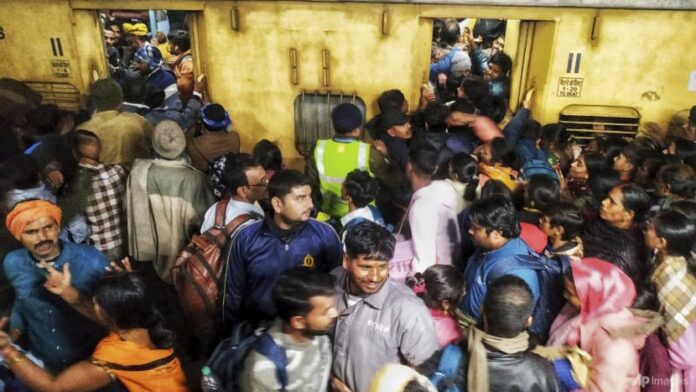 Stampede kills at least 18 people at train station