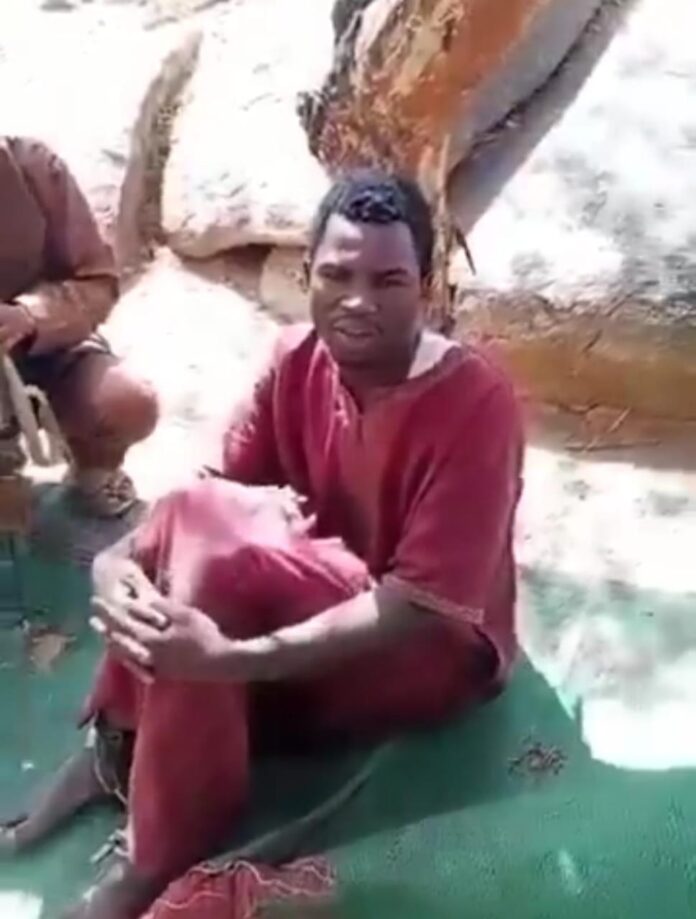 Abducted son of popular Kano business mogul cries for help from kidnappers' den (Video)