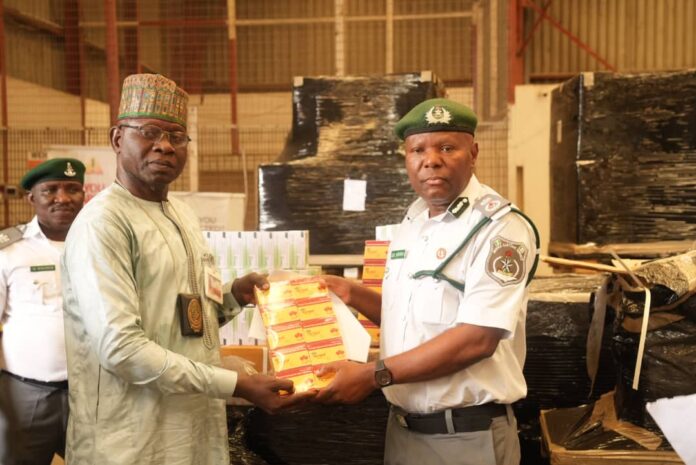 NCS intercepts tramadol worth over ₦8.6bn at Abuja airport, hands over to NDLEA (Pictures)