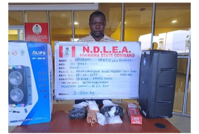 NDLEA nabs Malaysian returnee with meth hidden in loud speakers