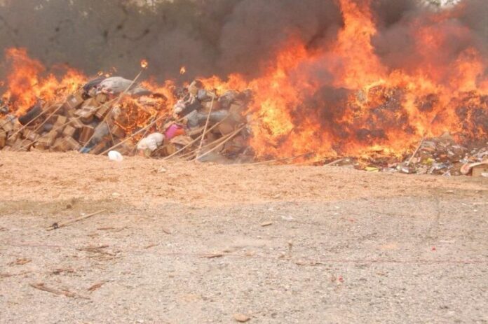 NDLEA destroys largest illicit drug seizure, warns barons
