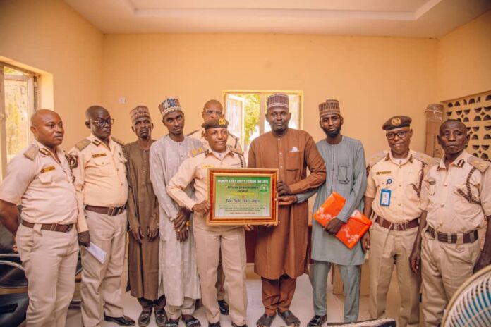 NEUFO presents award of excellence to Yobe Immigration Service Comptroller, SS Jega