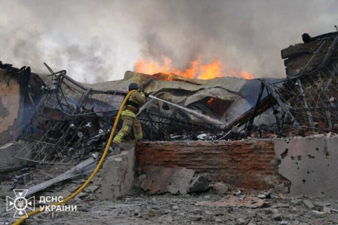 Russian drone, missile barrage on Kyiv, kills 7