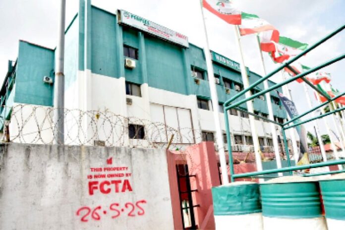 Security operatives take over PDP headquarters