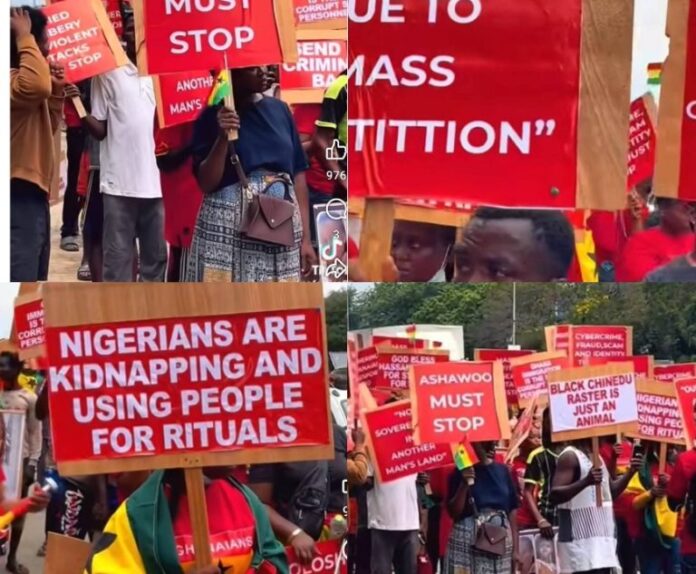 'Nigeria must go' protest rocks Ghanaian streets