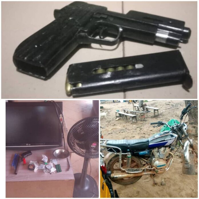 Police arrest six suspects, recover stolen motorcycle, firearms in Enugu