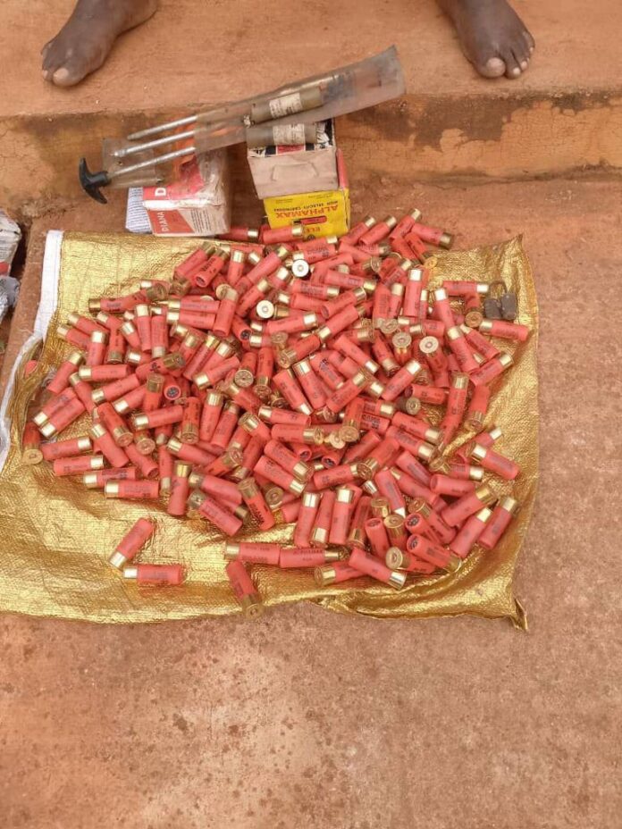 Police nab 65-year old arms dealer, recover over 1100 rounds live ammunition in Onitsha