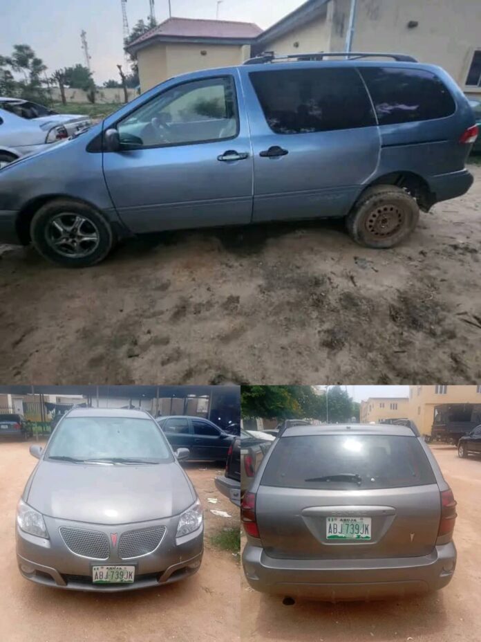 Kano police crack down on vehicle thieves, arrest 2 suspects, recover 3 stolen cars