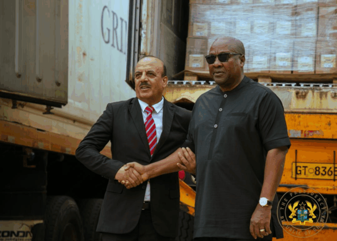 Ghana donates 40 tonnes of cocoa products as humanitarian aid to Palestine