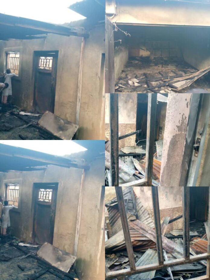 Fire destroys district head's house in Bauchi