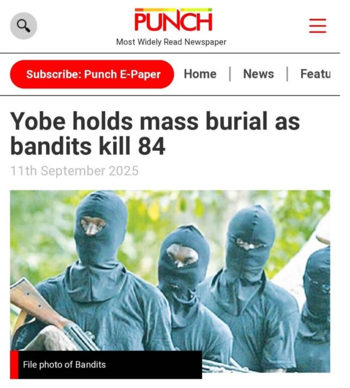 Yobe govt. demands retraction, apology from Punch Newspaper over false mass killing report