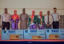 Tumsah presents ₦1.5m, brand-new laptops to Yobe NTIC students after global victory (Pictures)