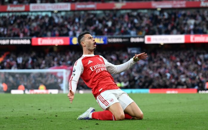 Martinelli’s late equaliser secures draw for Arsenal vs. Man City