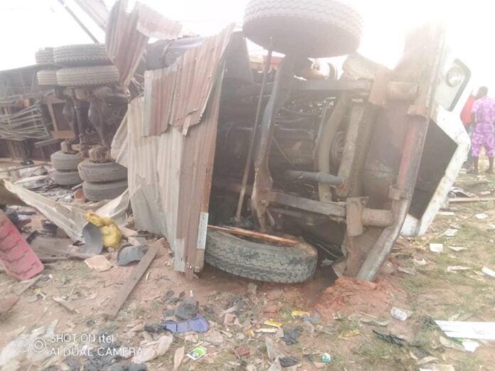 4 escape death as trucks collide in Anambra